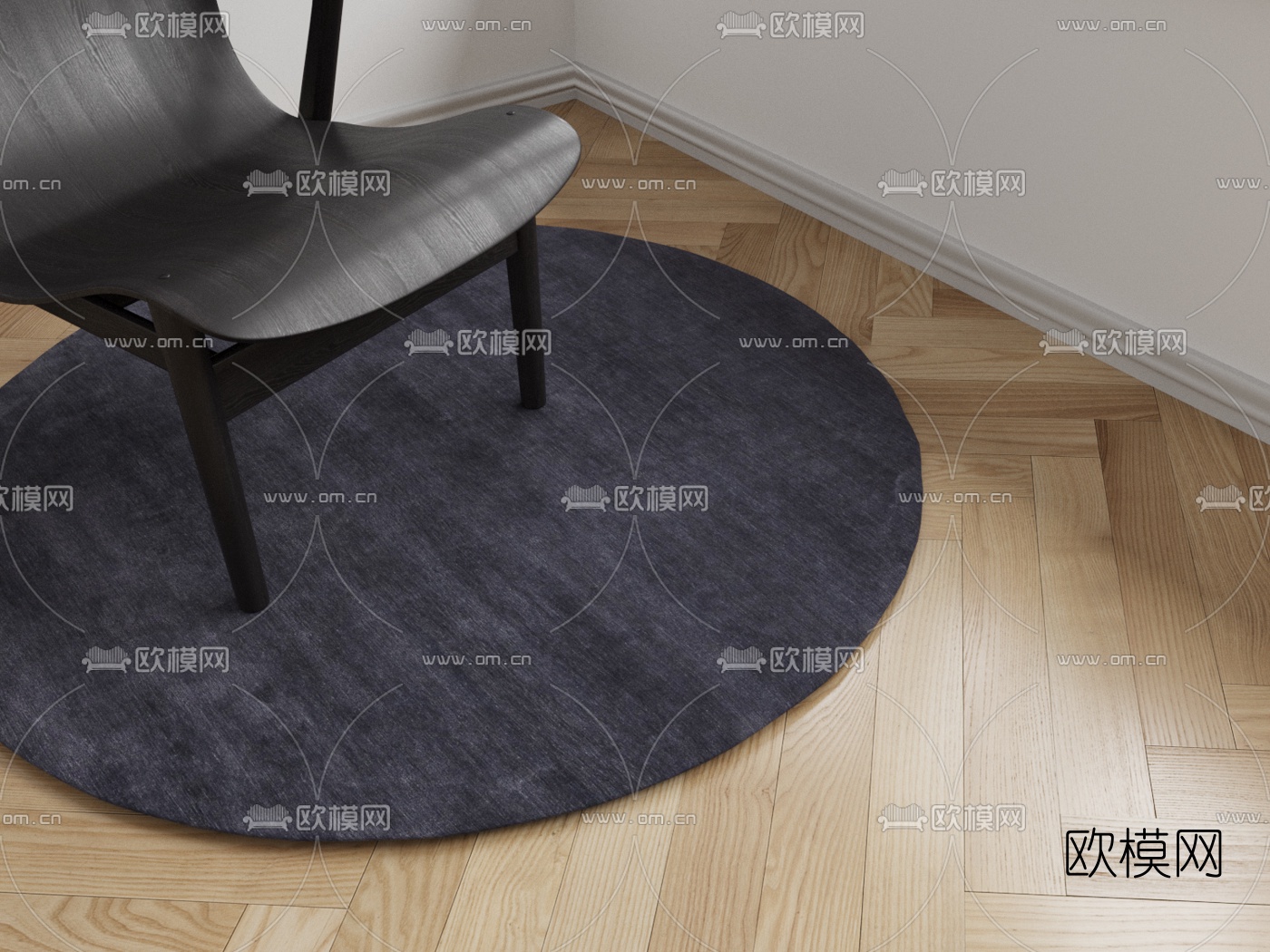 北欧常用地毯组合3d模型下载（渲染图3）