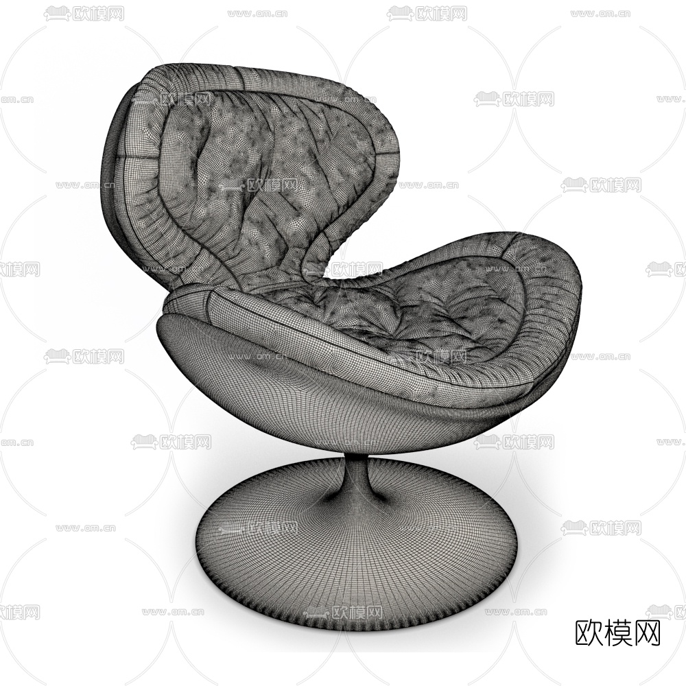 现代轻奢椅子3d模型下载（渲染图2）