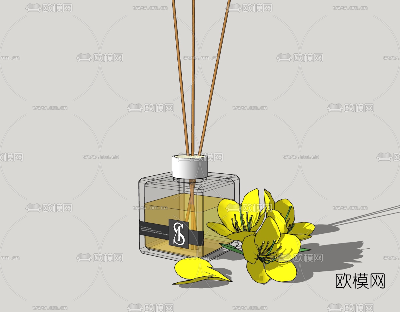 现代香薰免费su模型下载