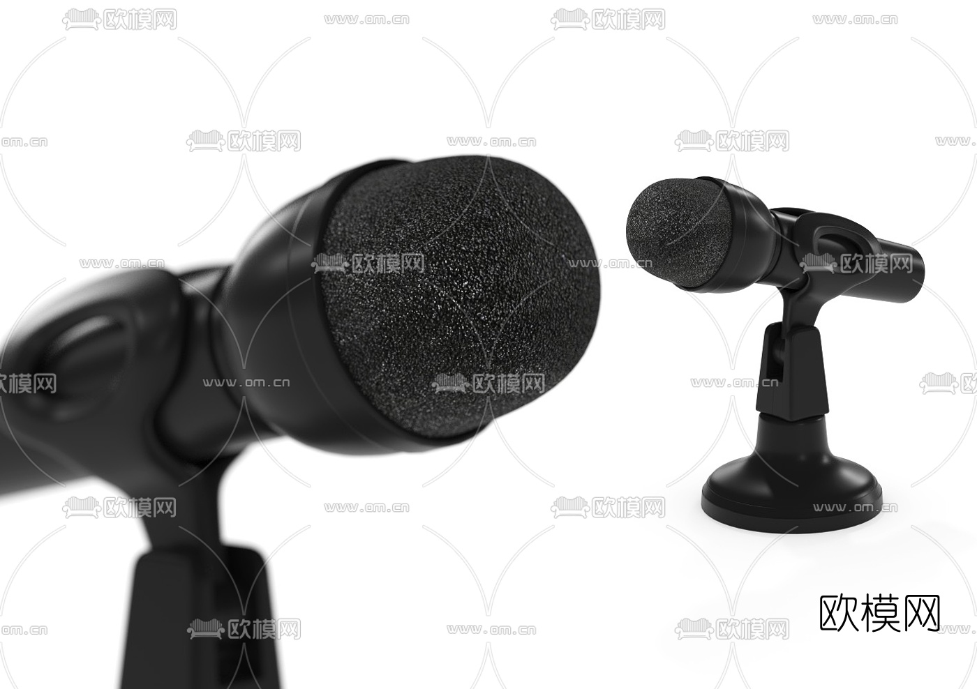 现代话筒麦克风3d模型下载