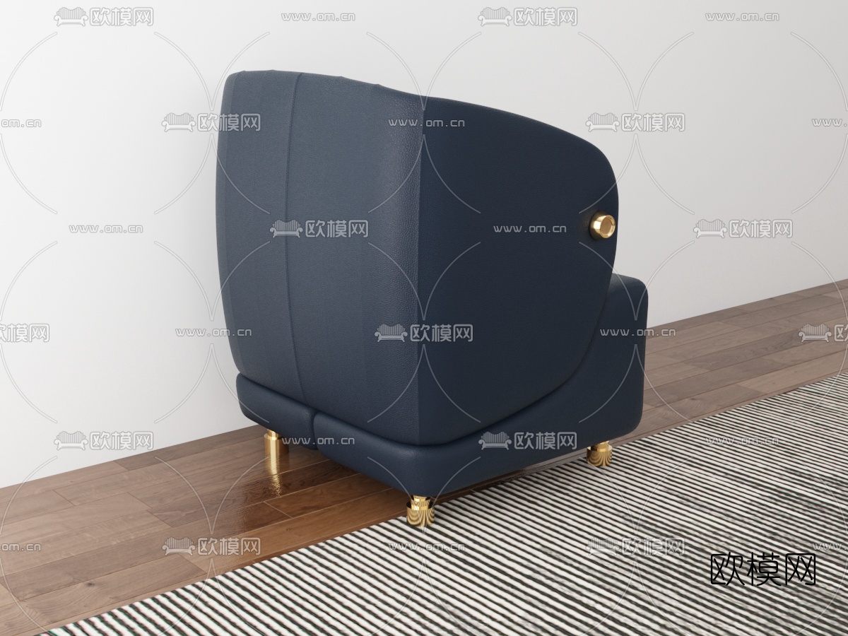 现代休闲沙发3d模型