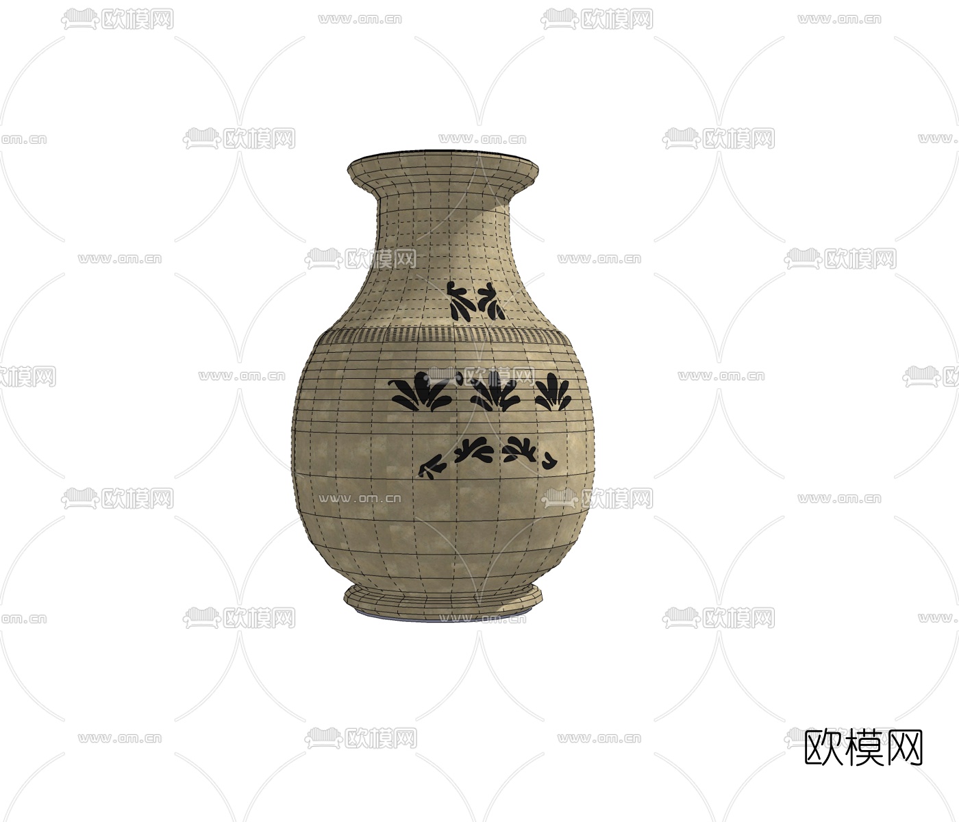 现代陶瓷罐免费su模型下载