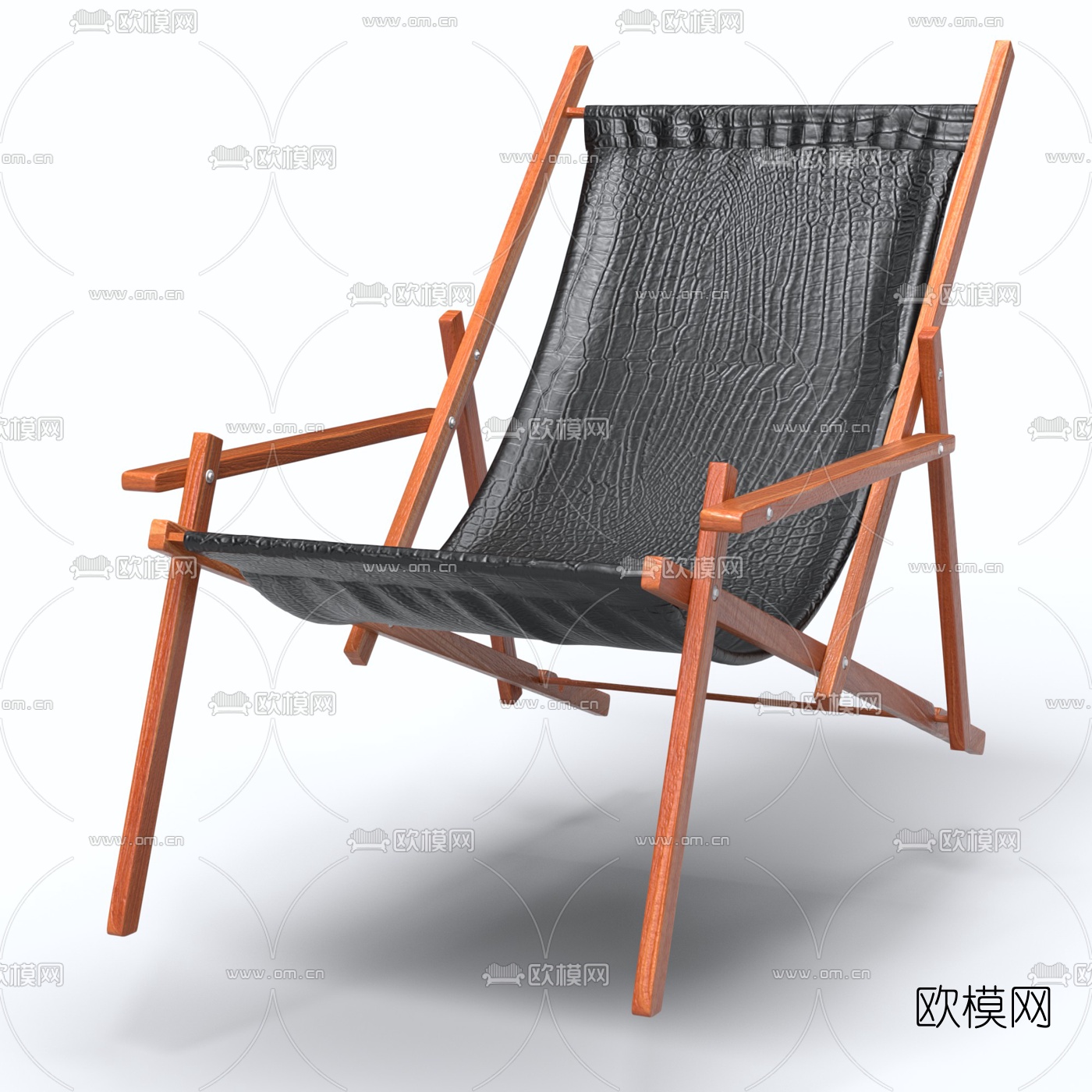 现代休闲躺椅3d模型