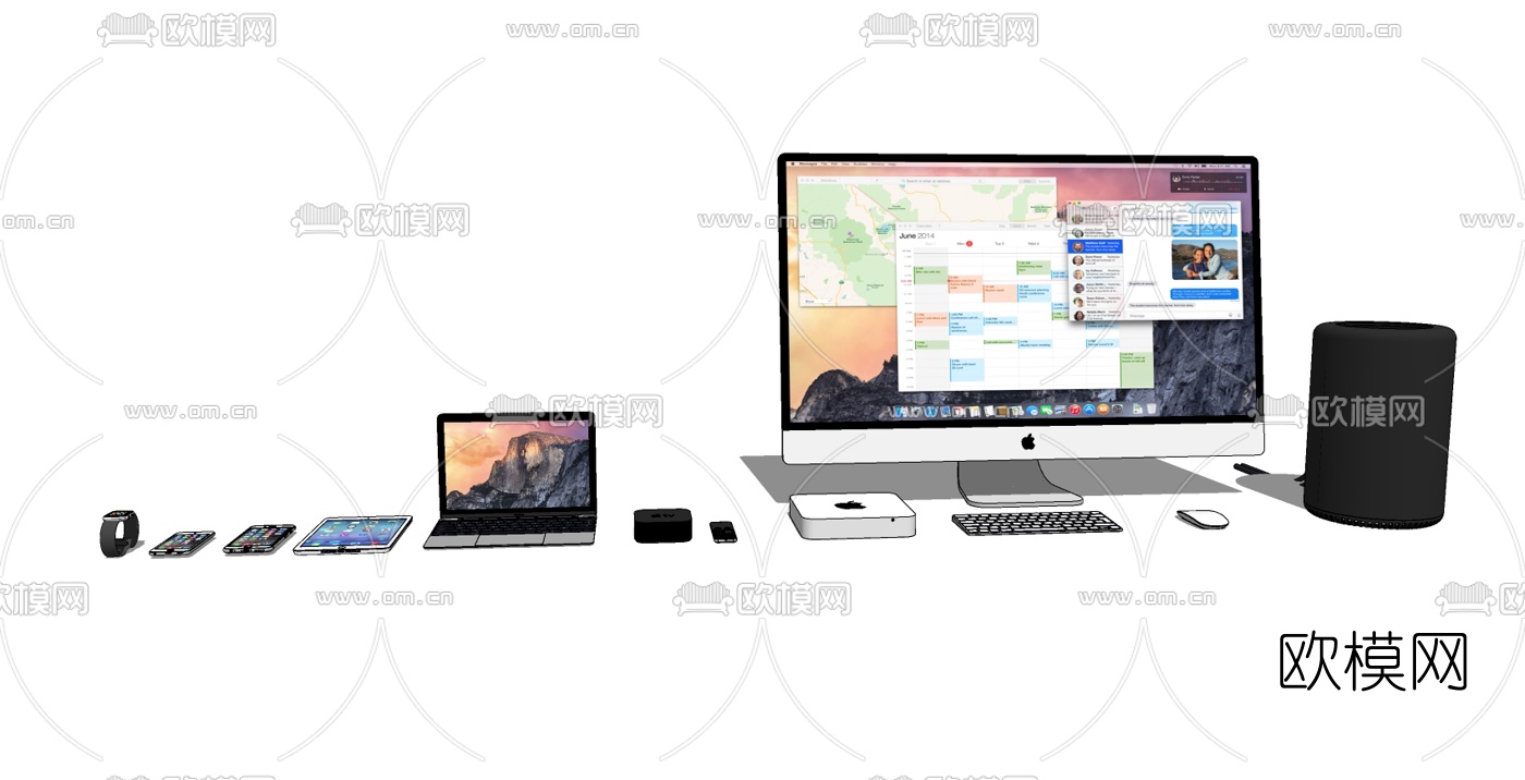 现代电脑免费su模型下载