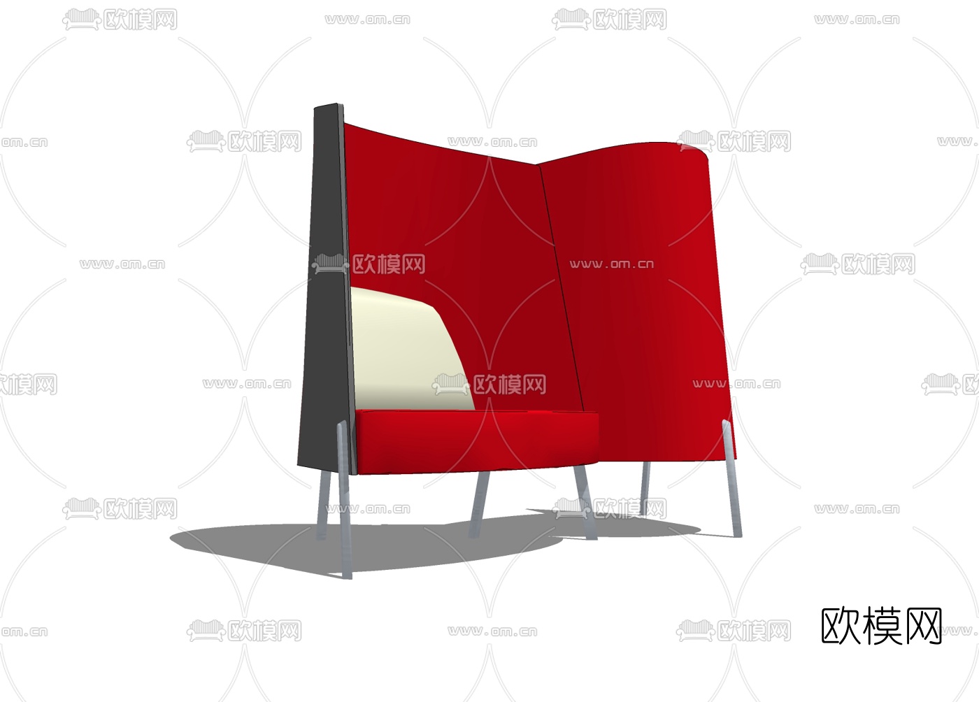 现代户外椅免费su模型下载