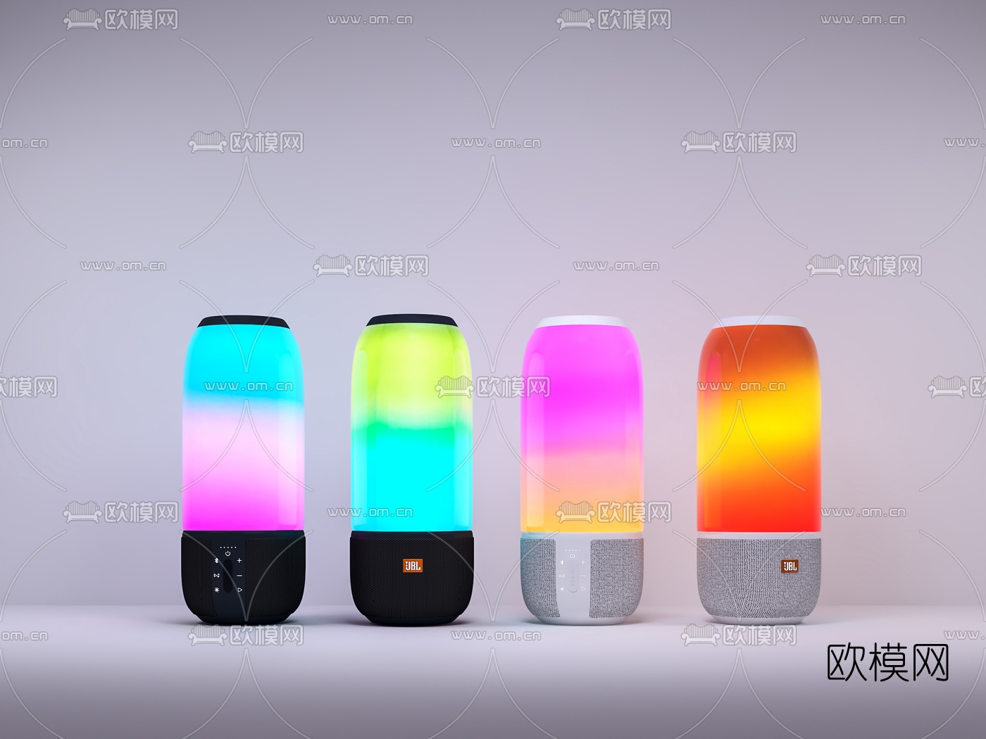 现代JBL PULSE3蓝牙便携音箱3d模型下载