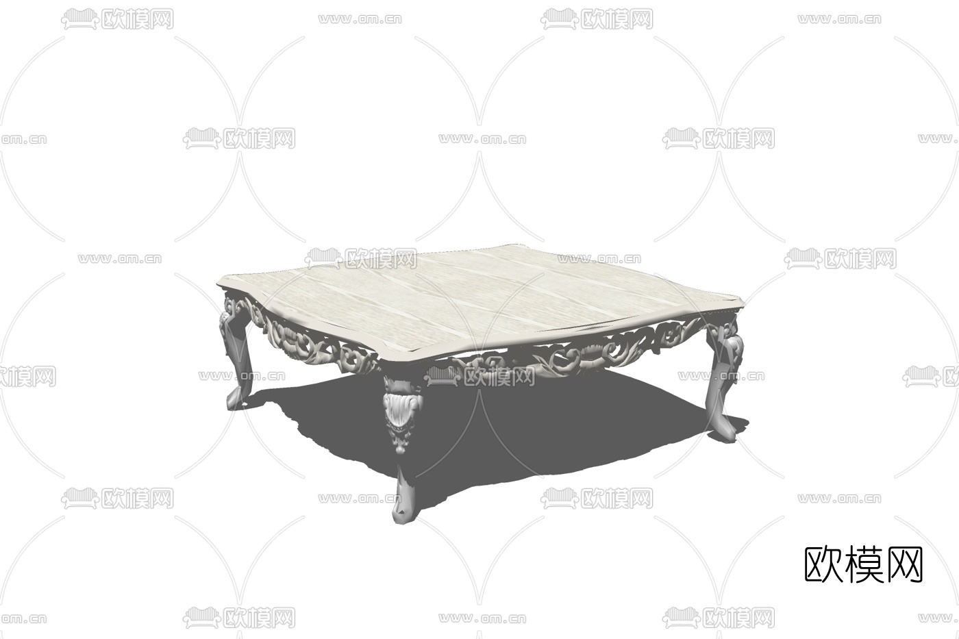 欧式茶几免费su模型下载