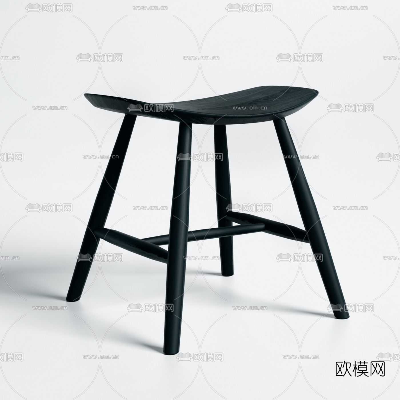 现代简约凳子3d模型
