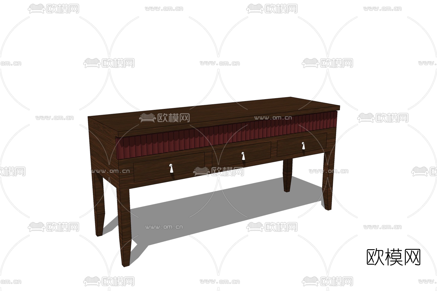 现代实木端景台免费su模型下载
