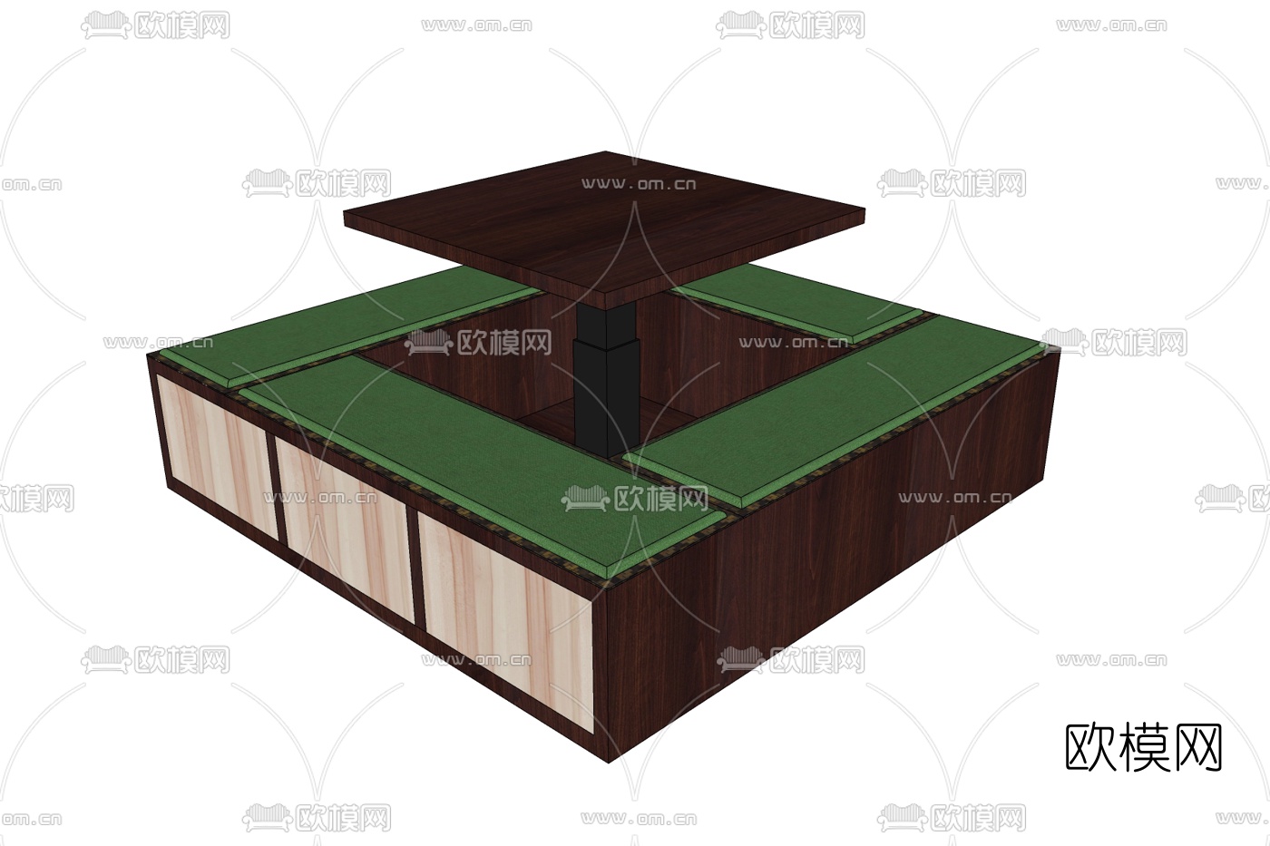 日式榻榻米免费su模型下载