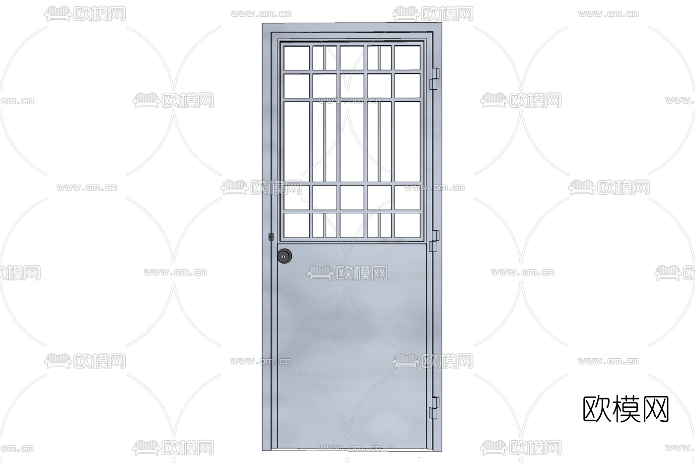 现代单开门免费su模型下载