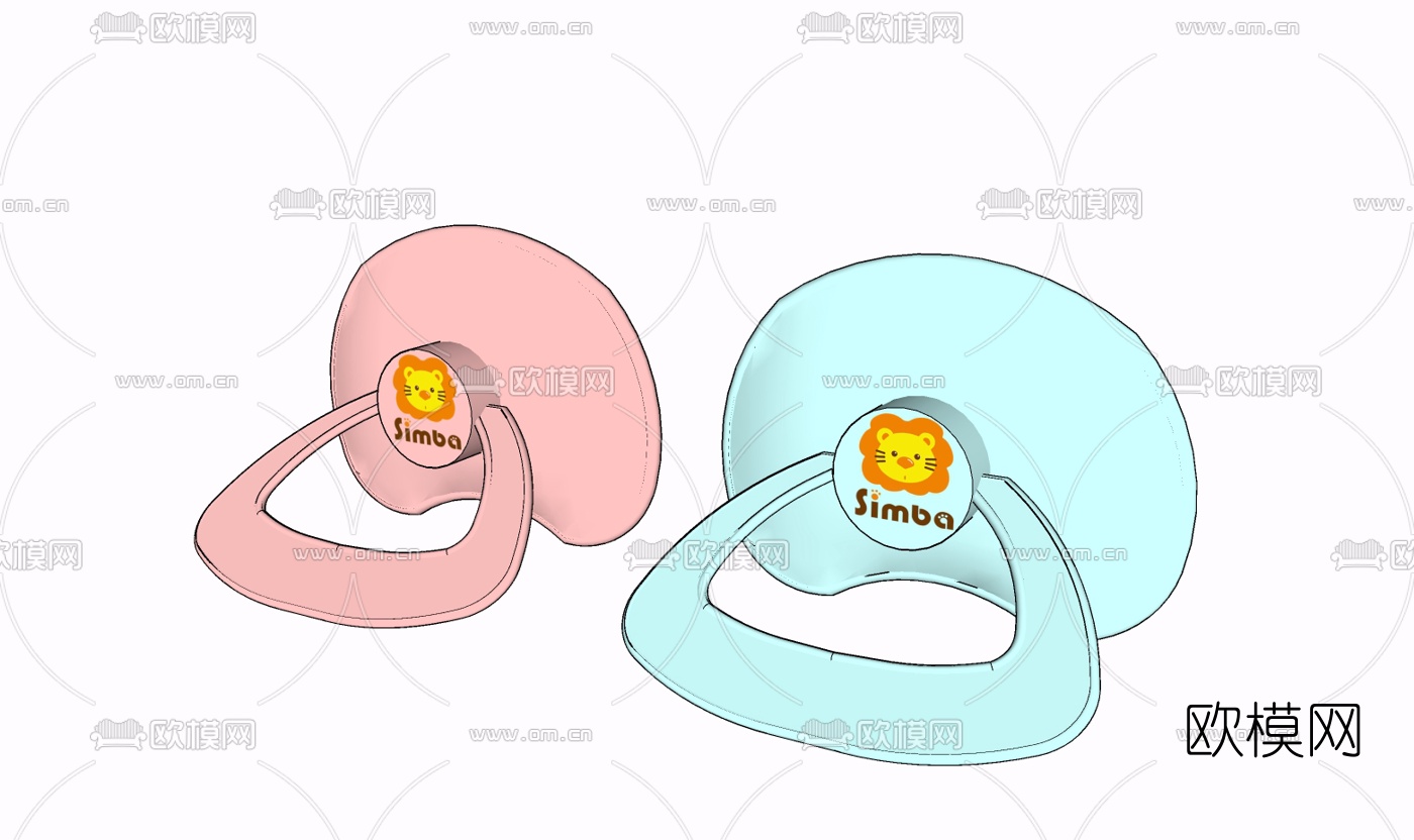现代奶嘴免费su模型下载
