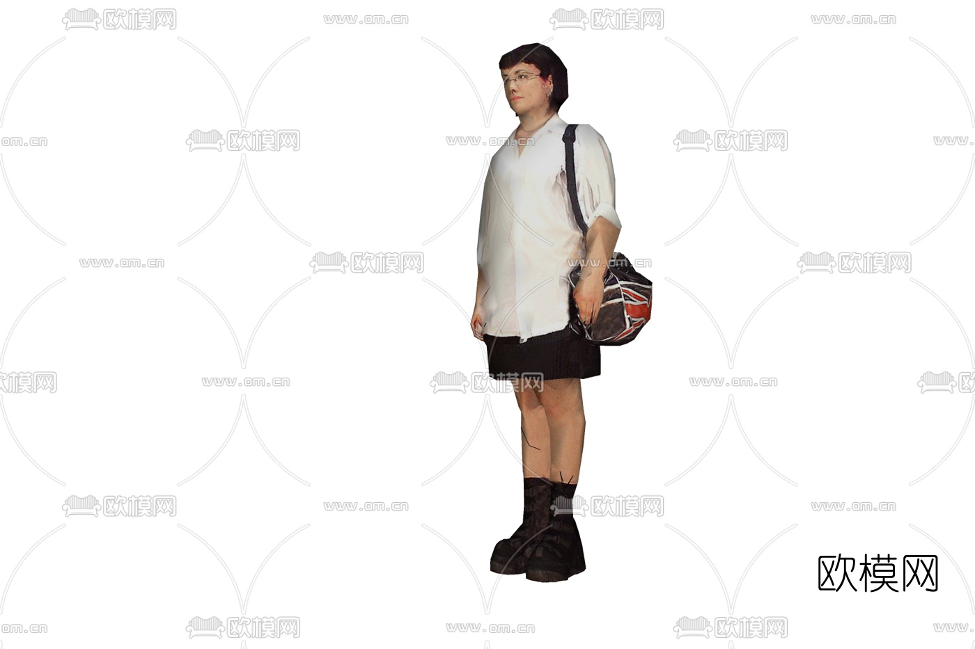 现代女性人物免费su模型下载