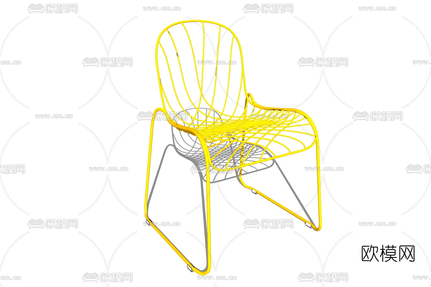 现代单椅su模型下载