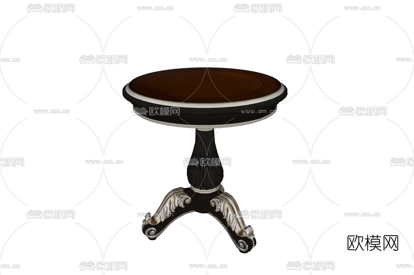 欧式圆几免费su模型下载