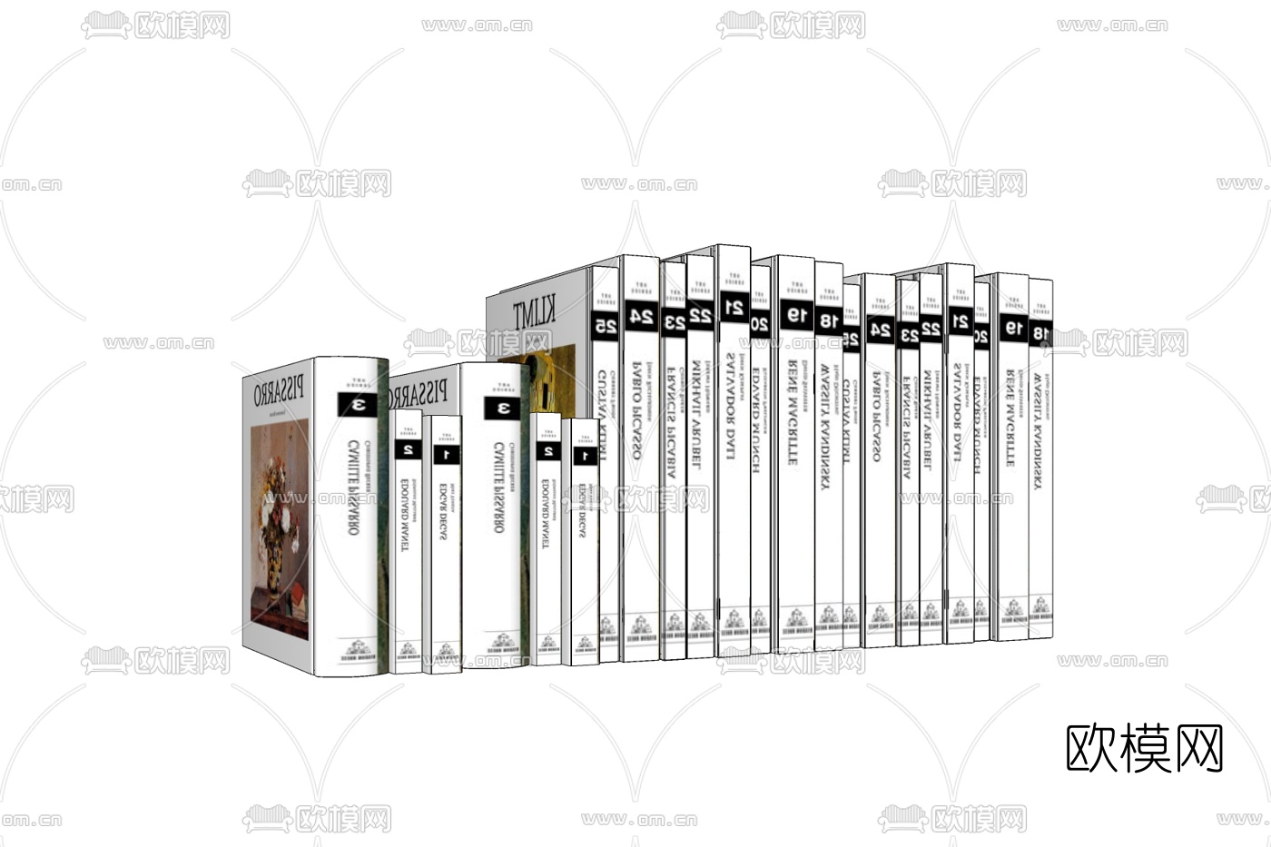 现代书籍免费su模型下载