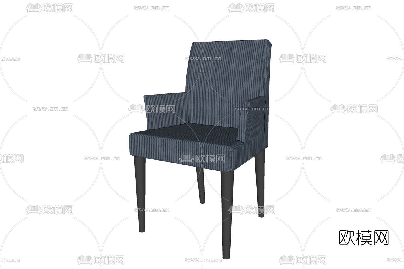 现代单人沙发su模型下载