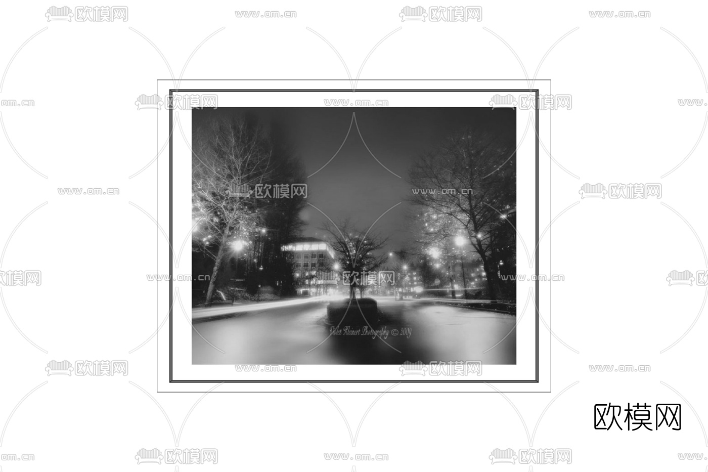 北欧装饰画免费su模型下载