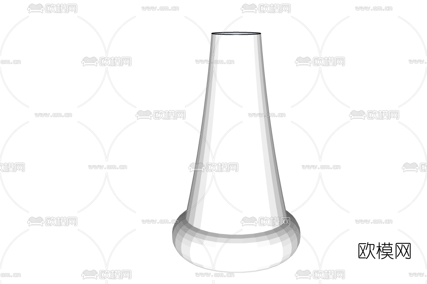 现代石膏柱子免费su模型下载