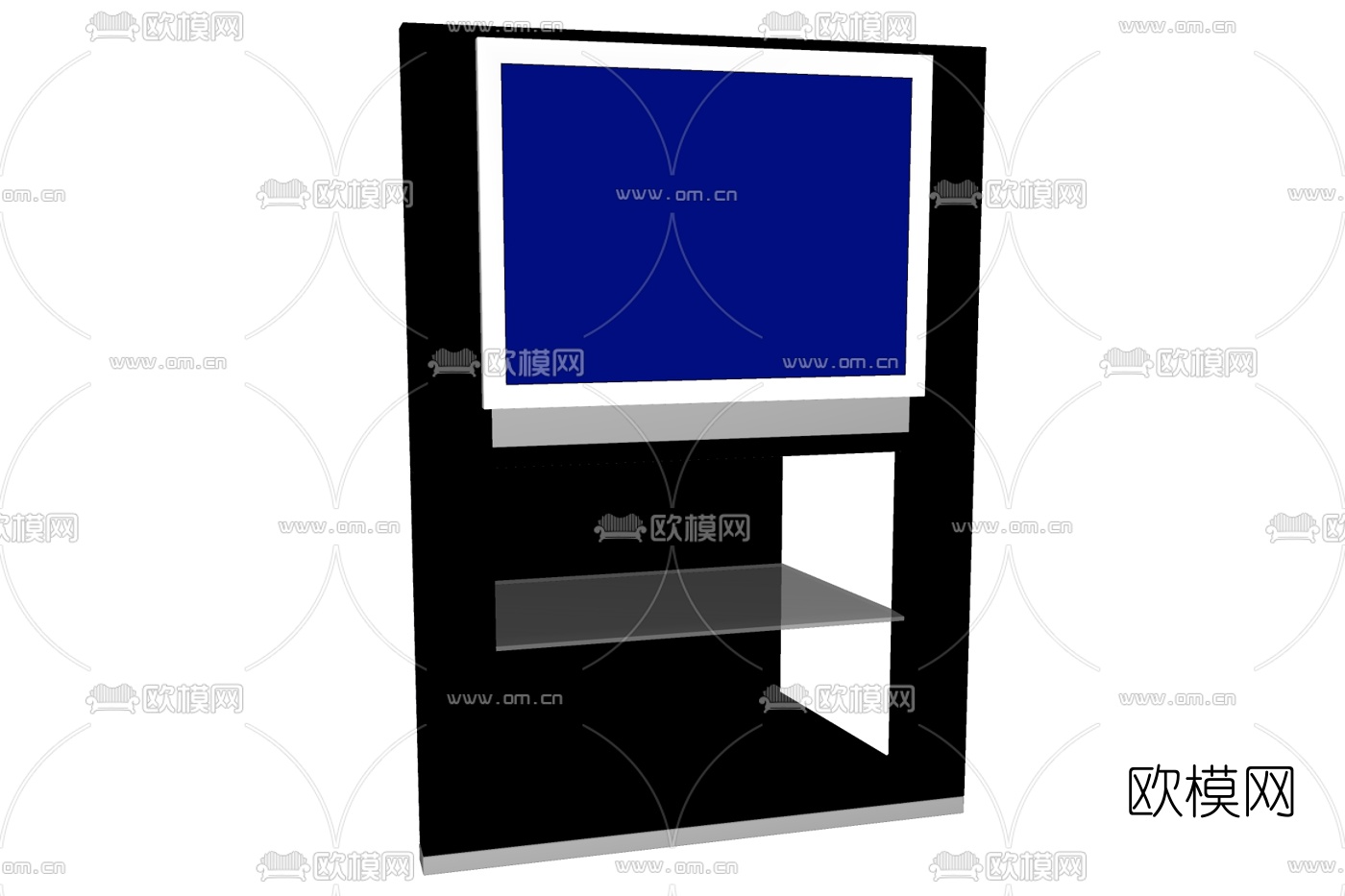 现代电视机免费su模型下载