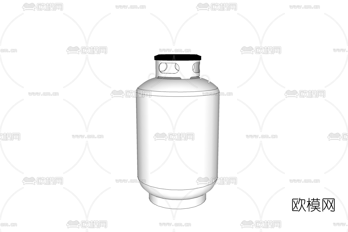 现代煤气罐免费su模型下载