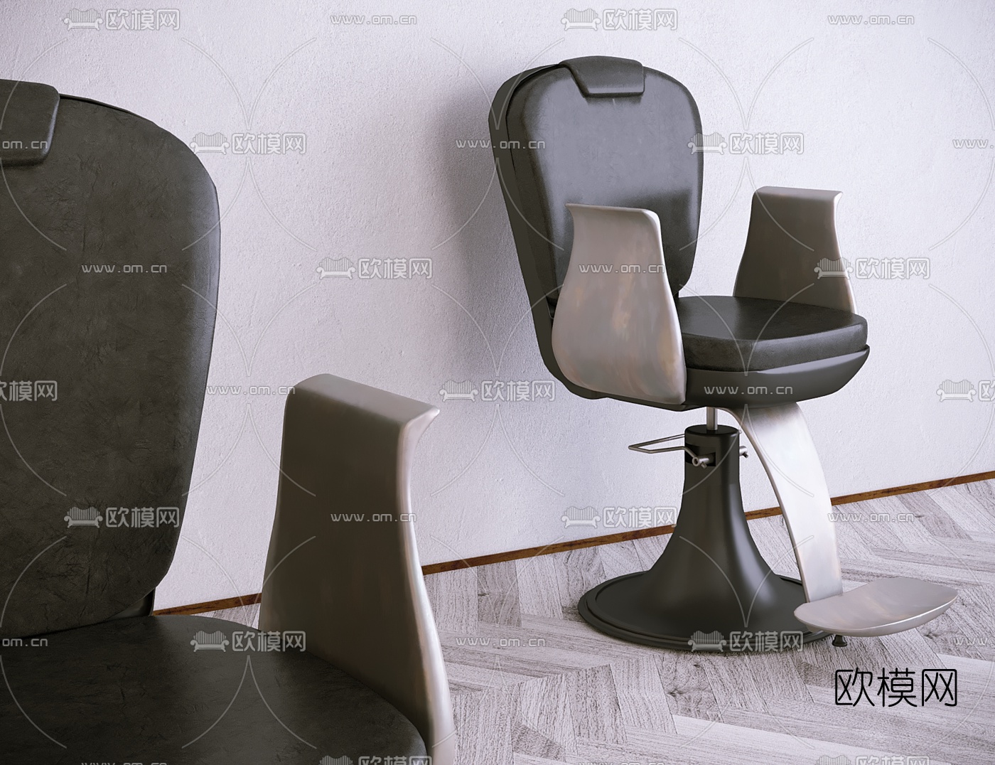 现代理发椅3d模型