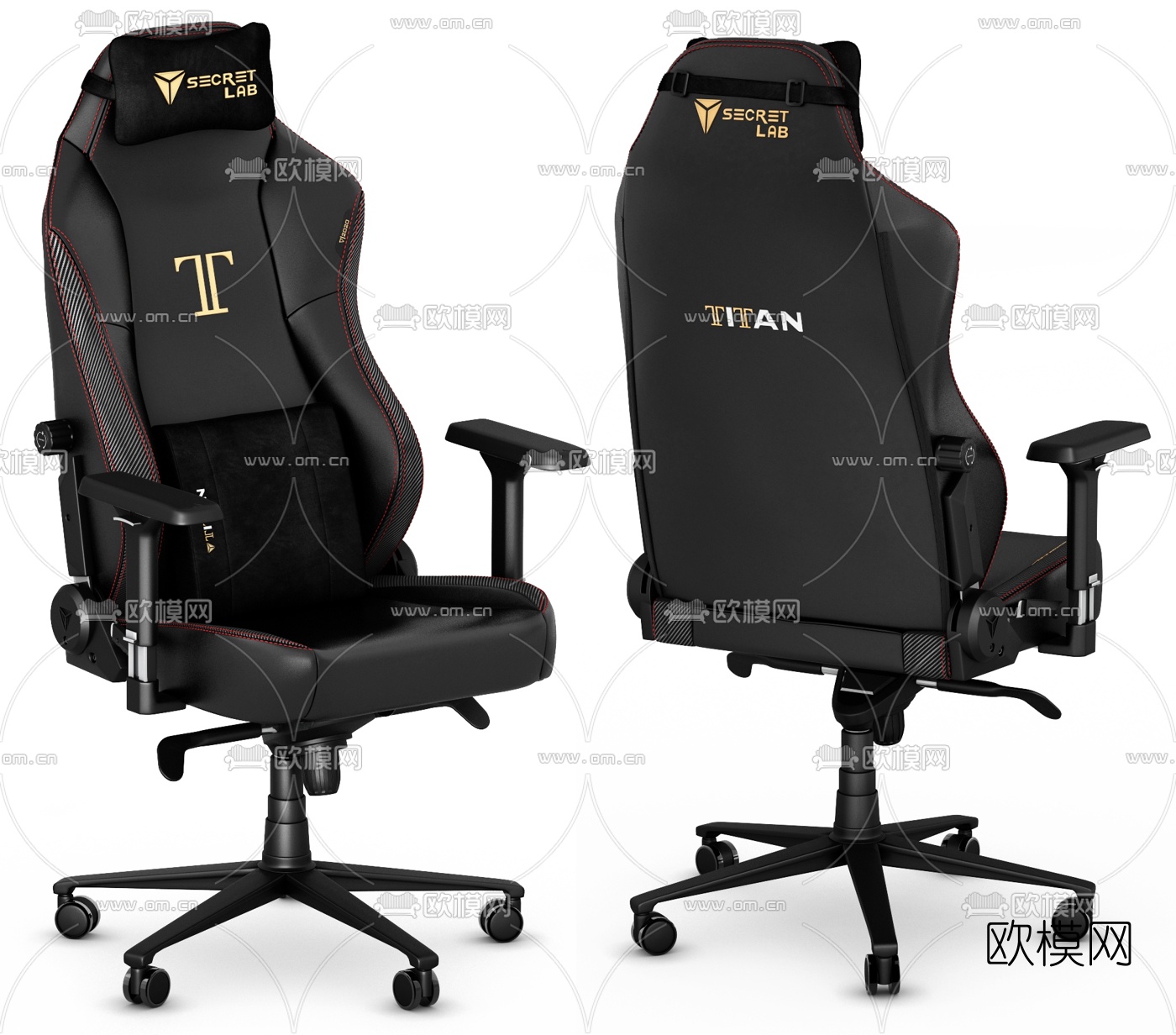 现代电竞椅3d模型下载