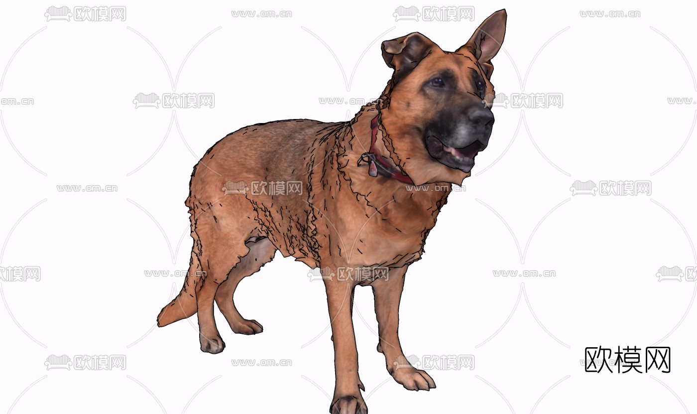 现代狼狗免费su模型下载