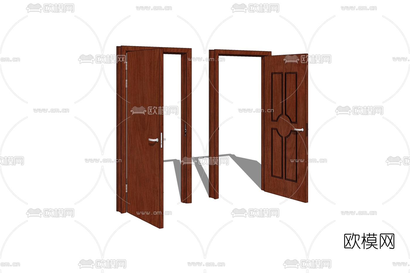 简欧房门免费su模型下载
