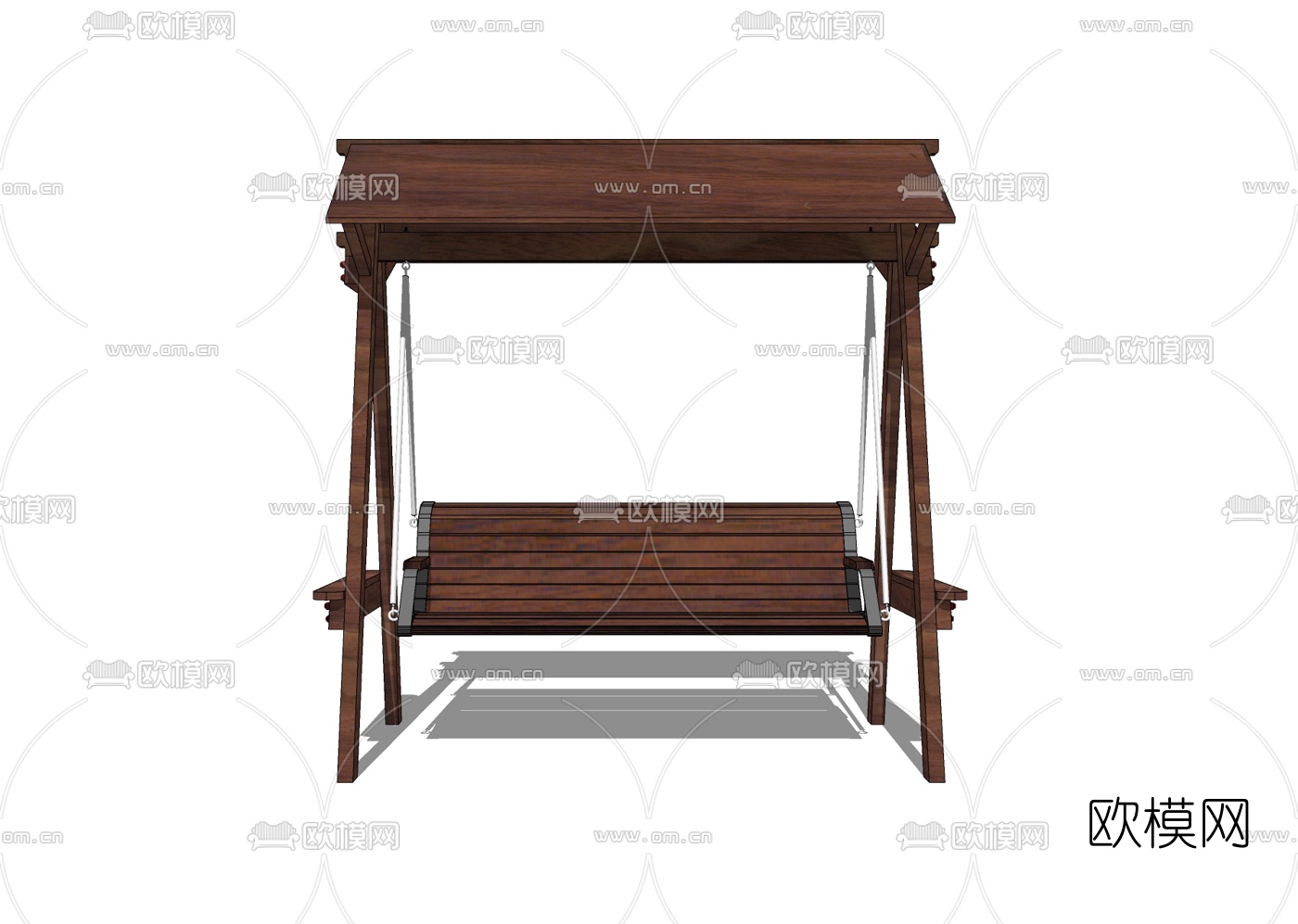 中式吊椅免费su模型下载