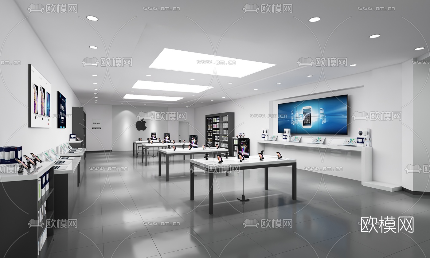 蘋果手機店3d模型下載