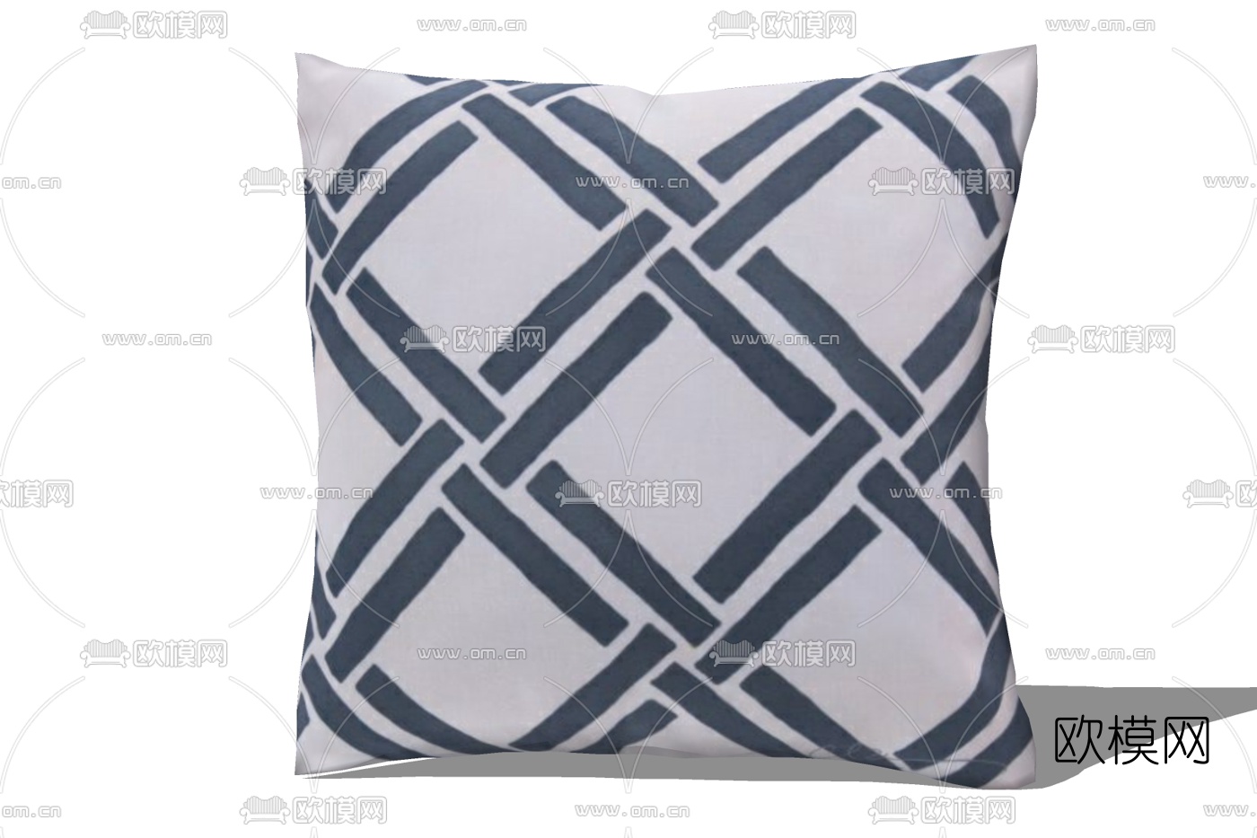 现代布艺抱枕免费su模型下载