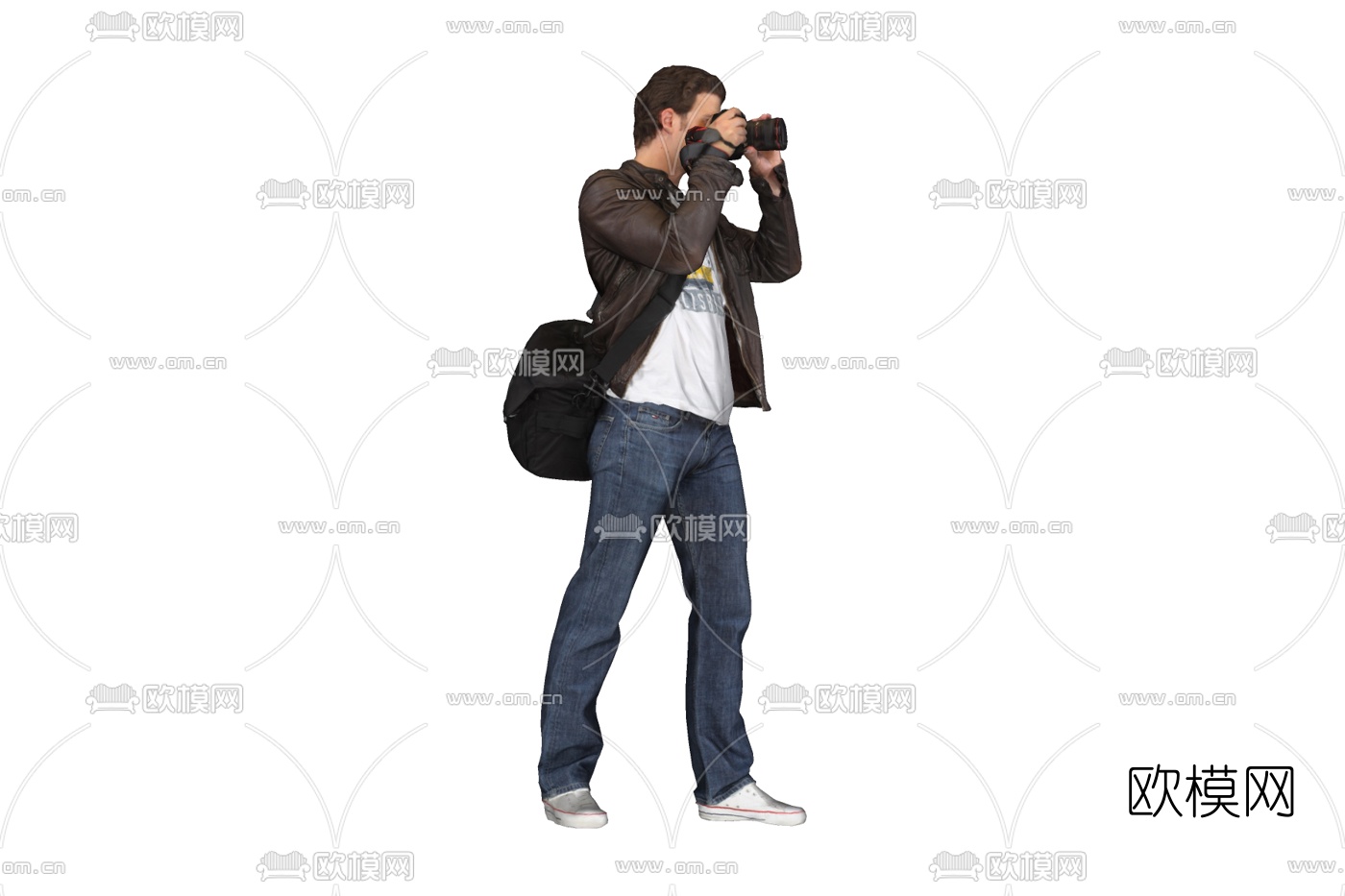 现代拍照男人免费su模型下载