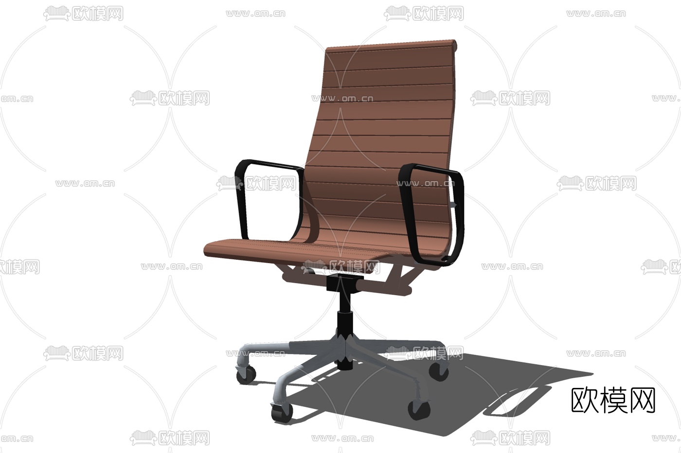 现代高背办公椅免费su模型下载