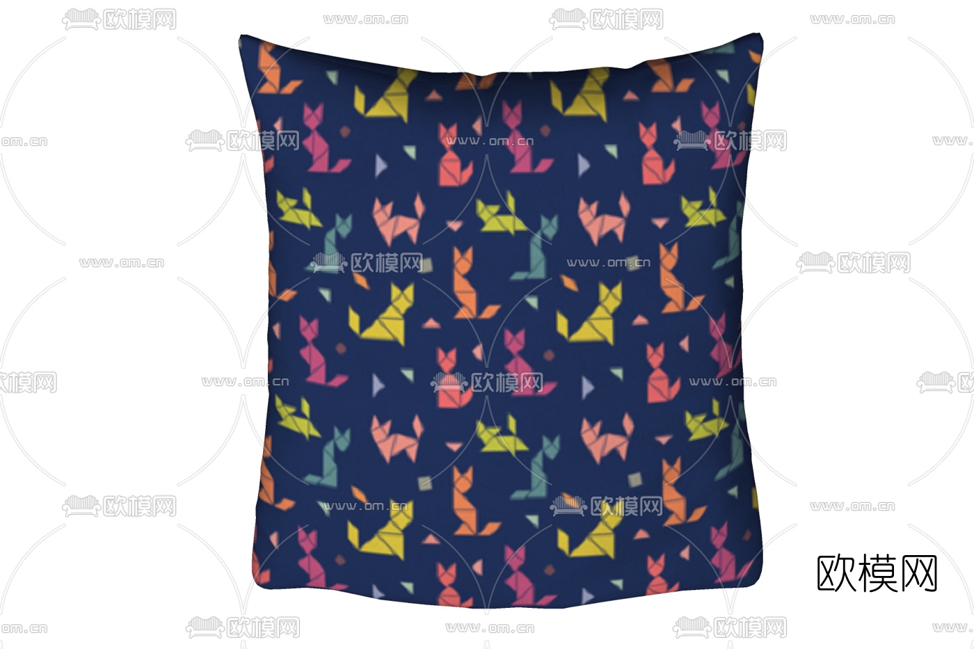 现代布艺儿童抱枕免费su模型下载
