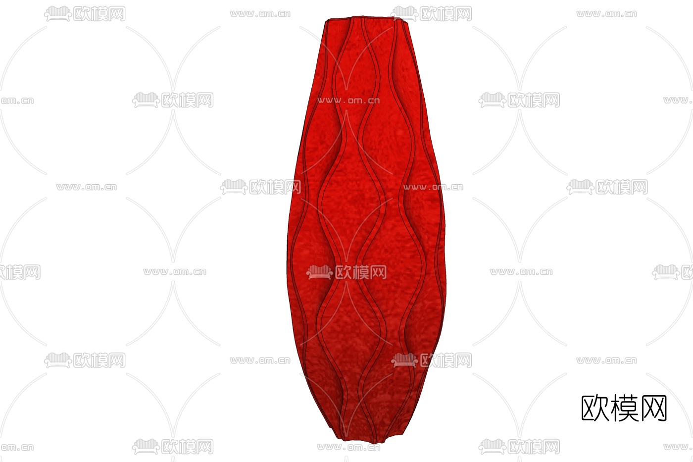 现代花瓶免费su模型下载