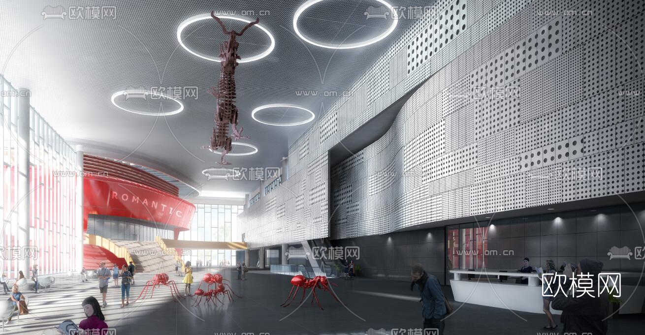 现代科技会馆su模型下载（渲染图5）