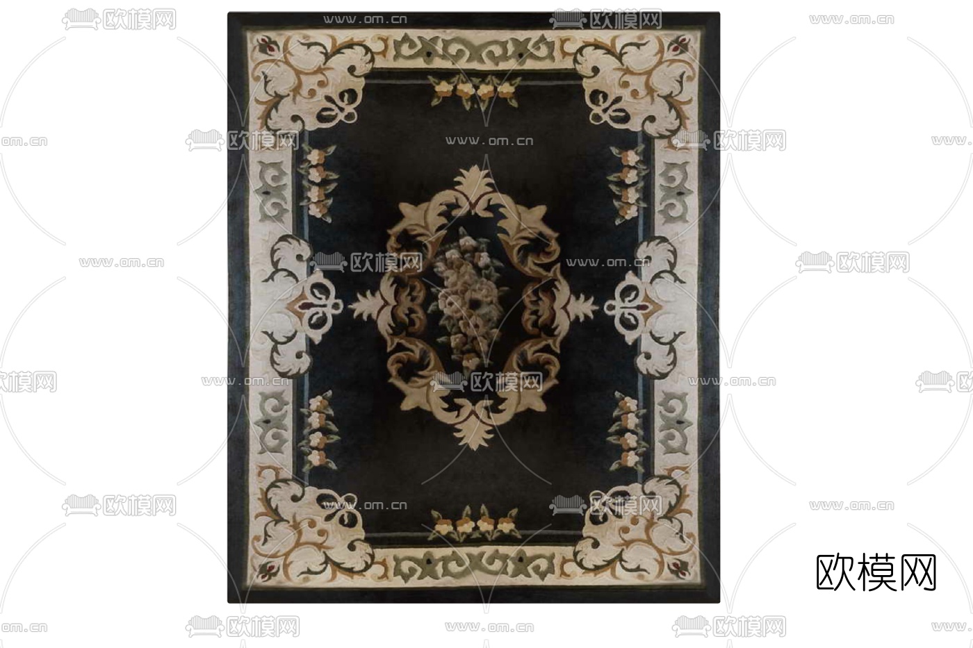 欧式地毯免费su模型下载