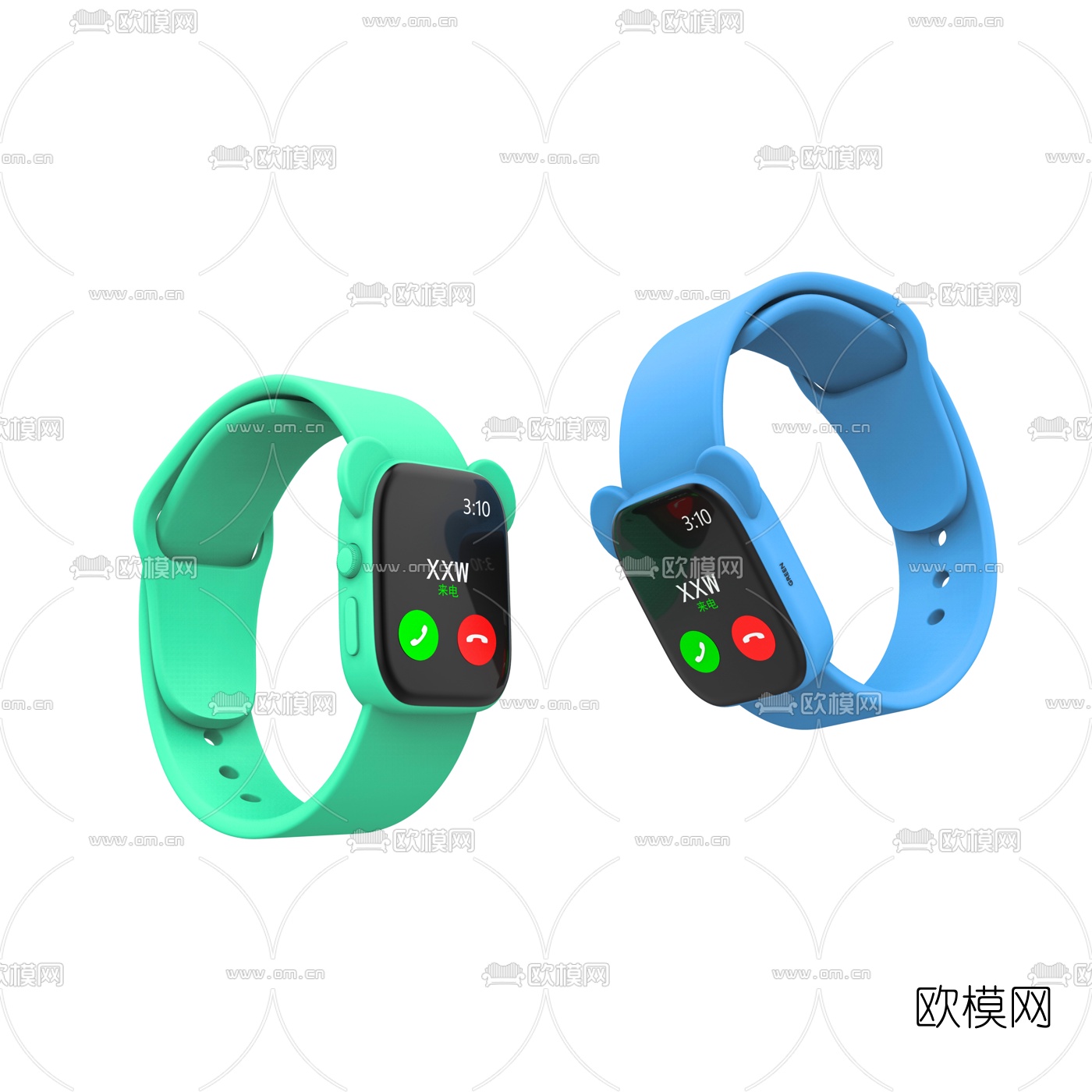 现代智能电子儿童手表3d模型下载