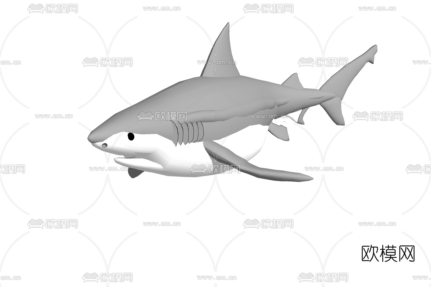 现代鲸鱼玩具免费su模型下载