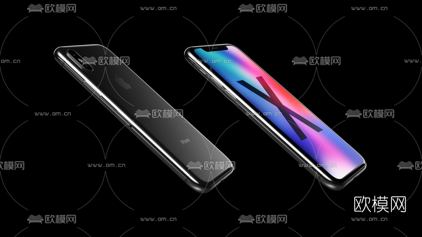 现代苹果手机3d模型