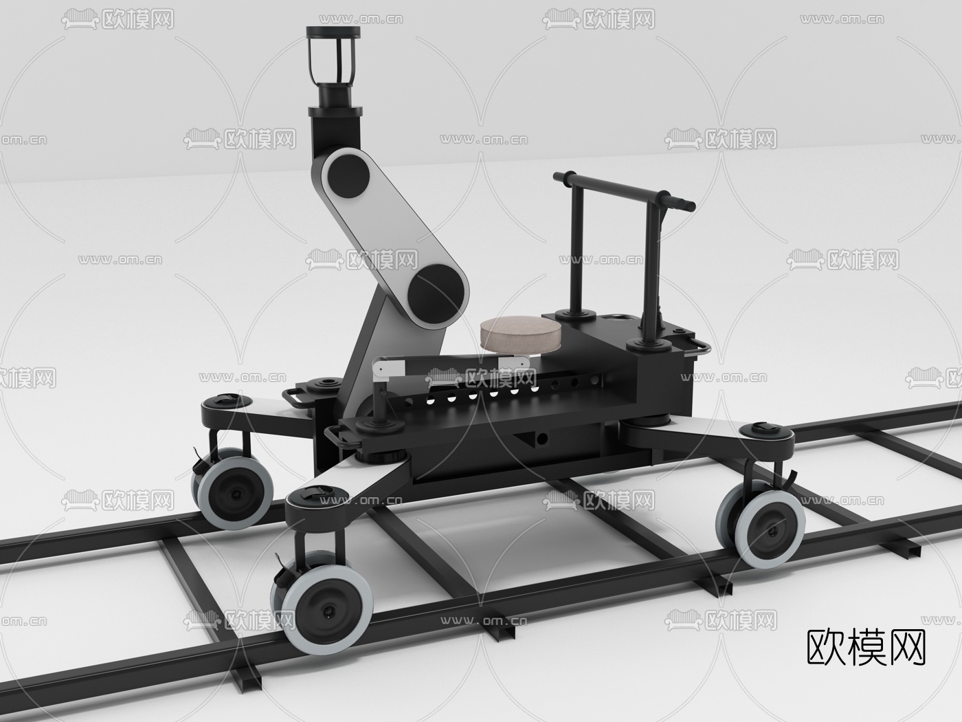 现代轨道车摄影云台3d模型下载