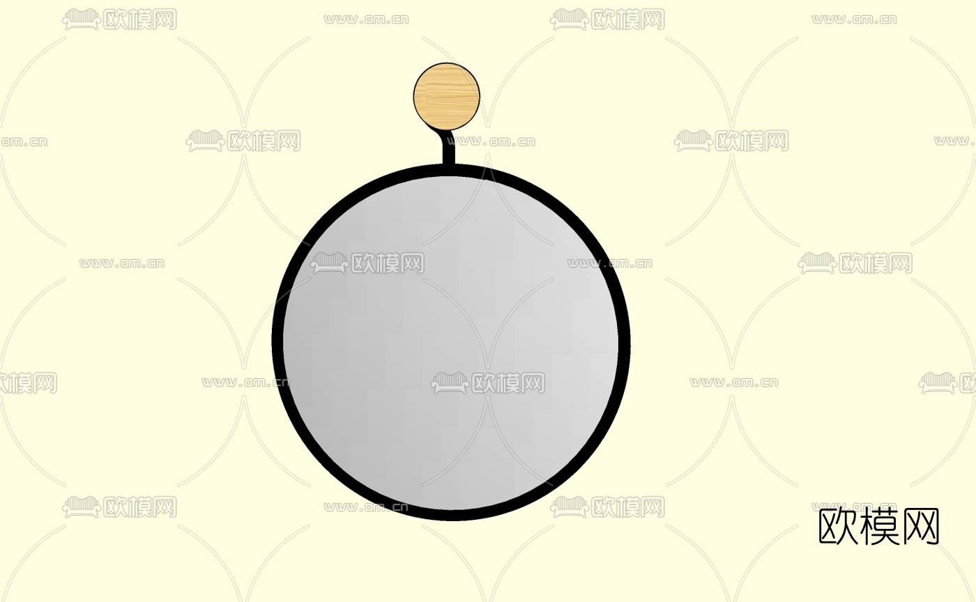 现代镜子免费su模型下载