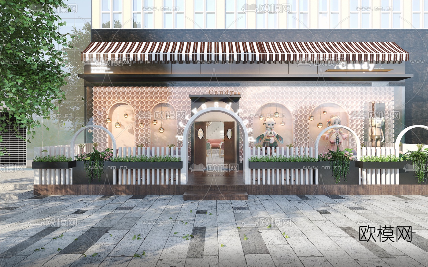 北欧奶茶店3d模型下载（渲染图3）