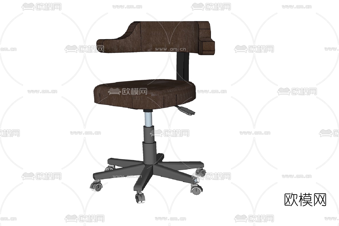 现代旋转单椅免费su模型下载