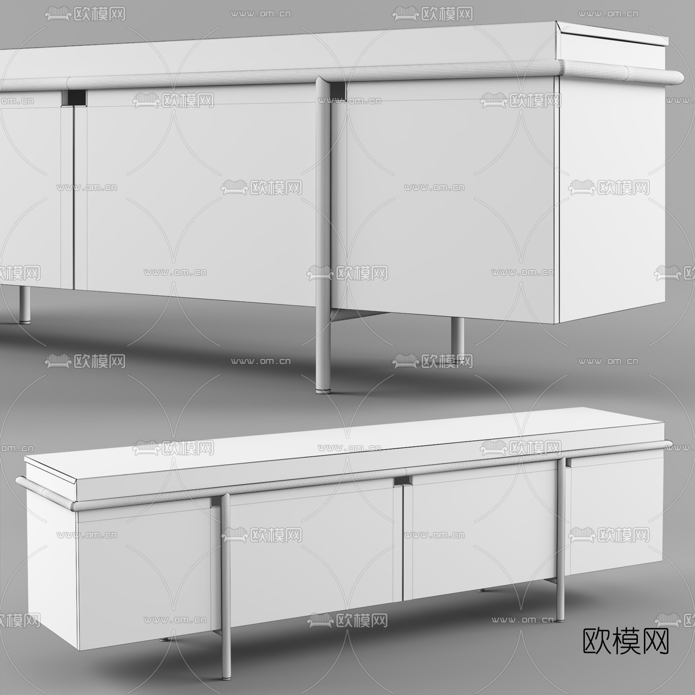 Arketipo 电视柜3d模型下载（渲染图2）