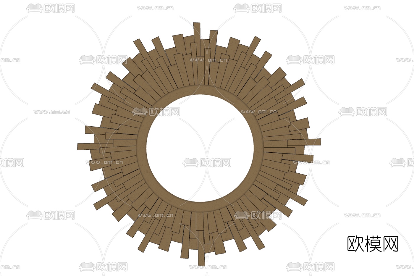 现代装饰镜子免费su模型下载