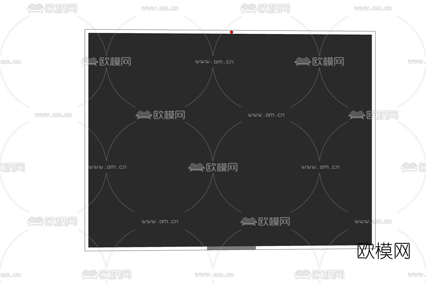 现代电视机免费su模型下载