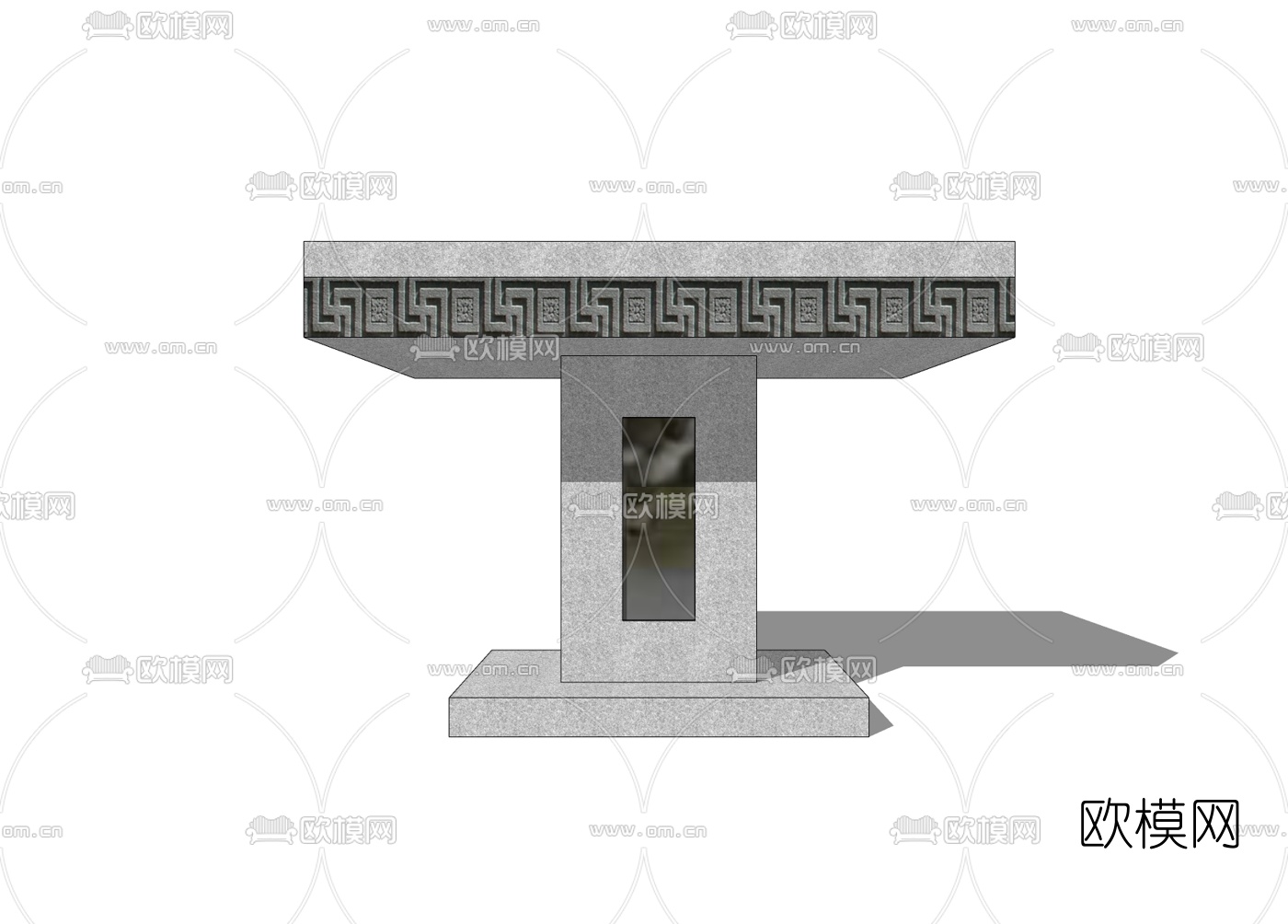 新中式休闲桌椅免费su模型下载