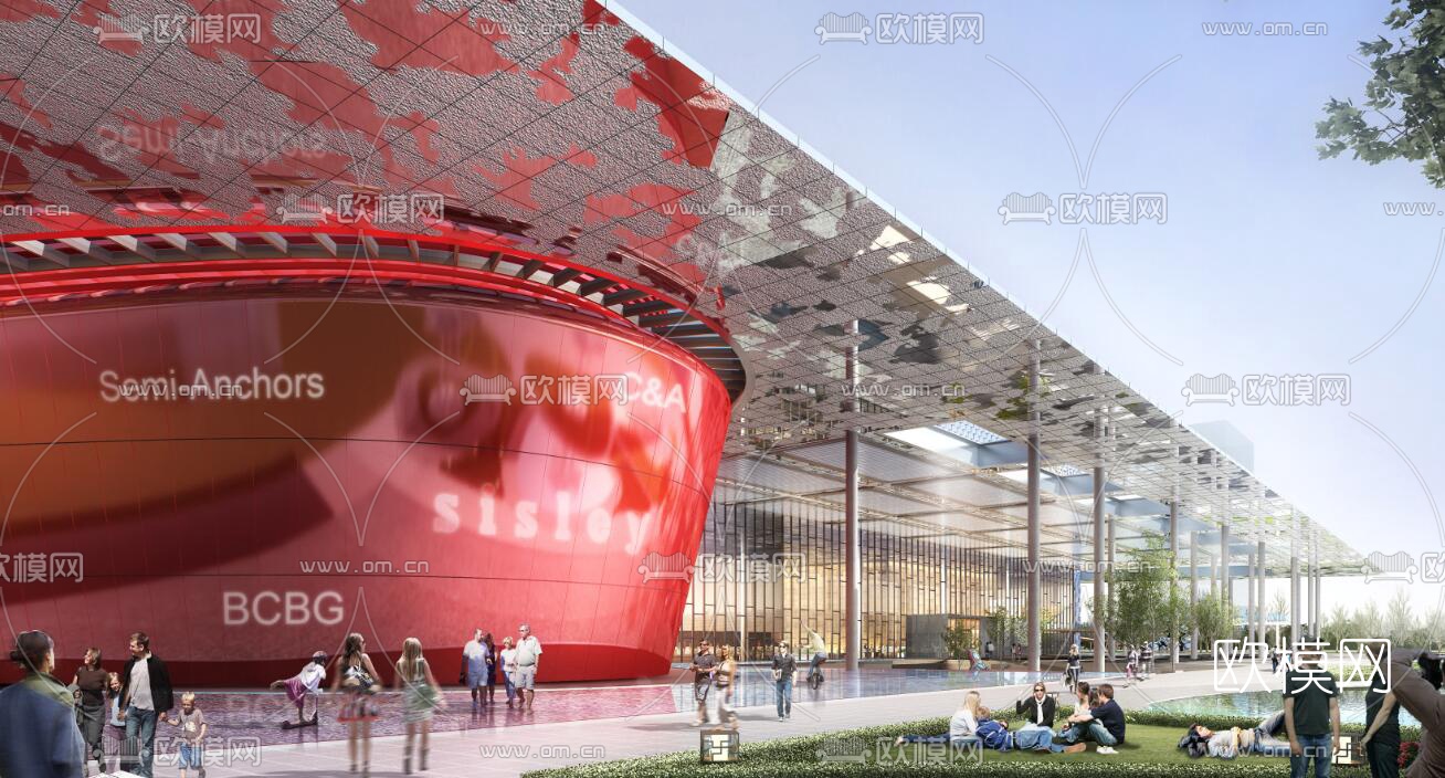 现代科技会馆su模型下载（渲染图3）